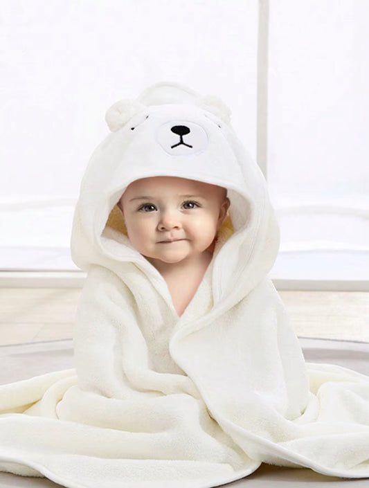 Coral Fleece Children’s Hooded Bathrobe